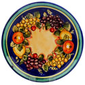 ALC-25-FRA - Artisan Blue-Fruit Style Plate