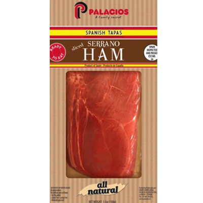 Sliced Jamon Serrano Ham by Palacios JS081