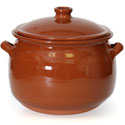 CP049 - Rustic Clay Pot with Lid - 3.5 Liter