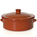 CP051 - Cocotte Terra-Cotta Clay Pan with Lid - Large