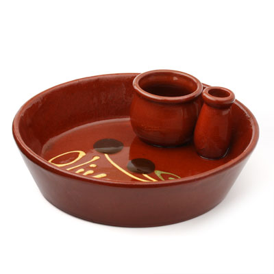 CP100 - Clay Olive Serving Dish