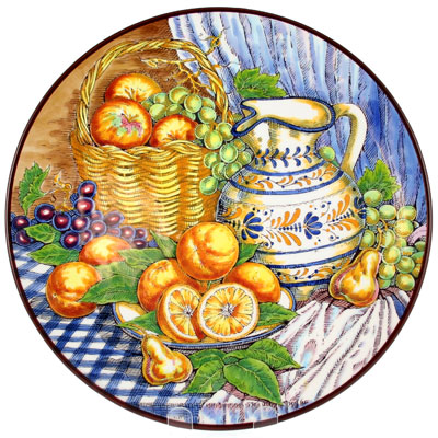 CER-BODEGONB3-31 - Decorative Hand Painted Plate