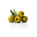 OL020 - Pitted Green Gordal Olives in Glass Jar