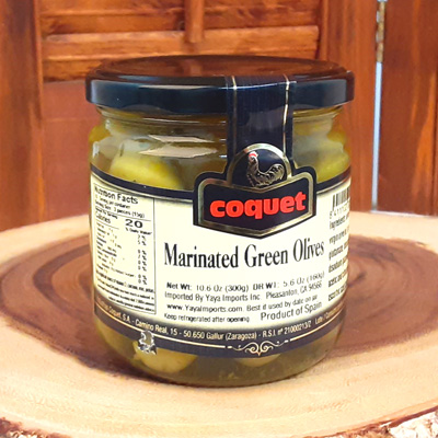 OL027 - Marinated Green Olives with Herbs