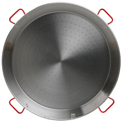 PS100 - Traditional Polished Steel Paella Pan - 39 inch/ 100 cm