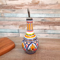 Talavera Oil Bottle with Spout Small - 0.35 Liter TL044
